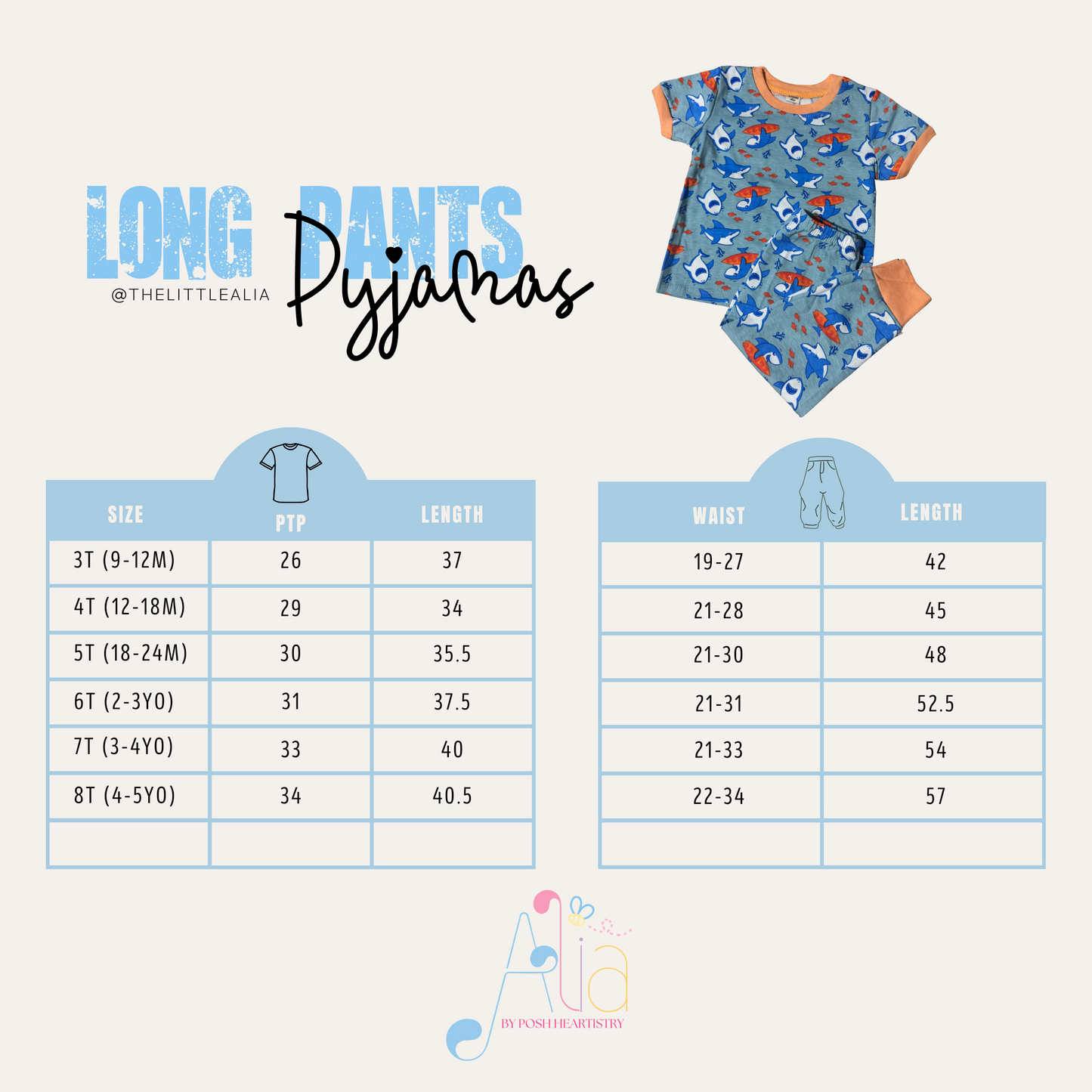 Short Sleeves & Long Pants Pyjamas