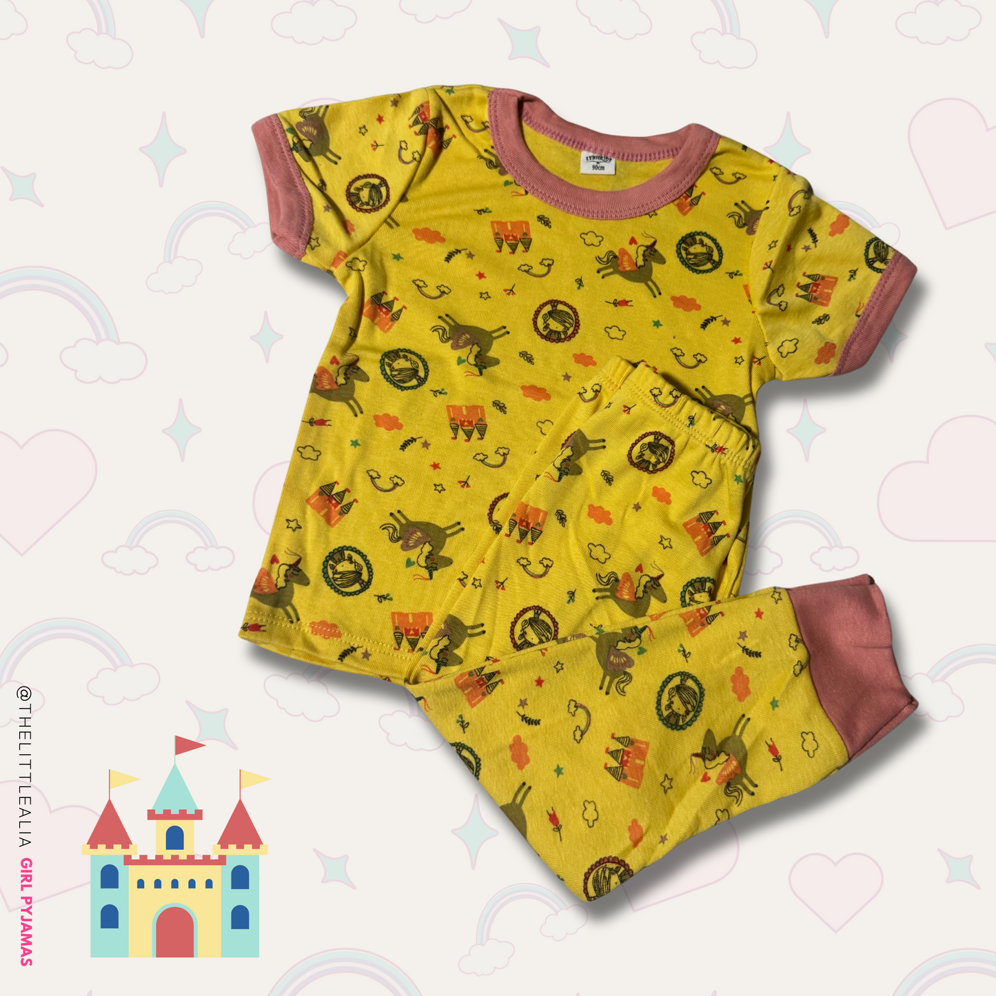 Short Sleeves & Long Pants Pyjamas (Girls)