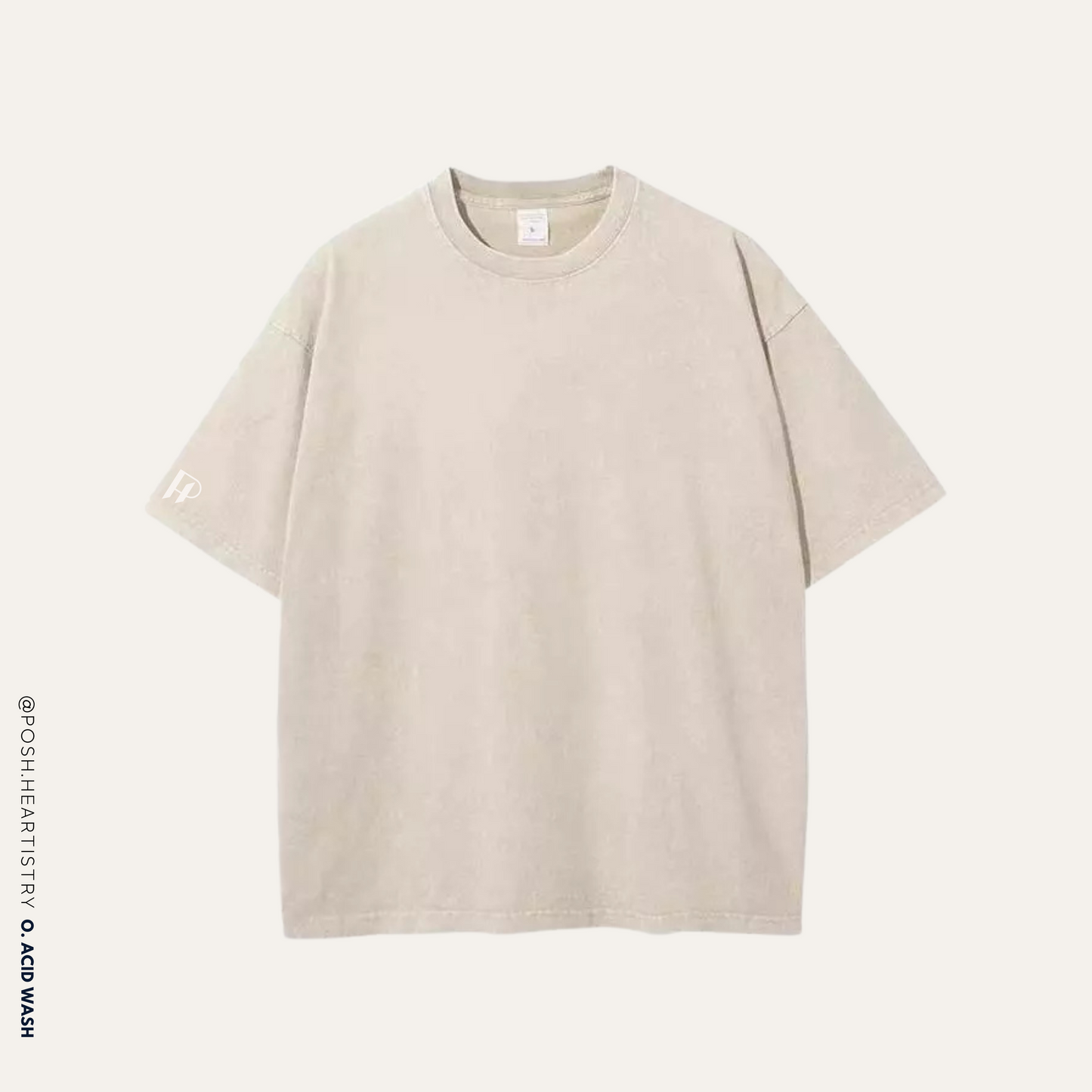 Personalised Oversized Acid Wash Tee