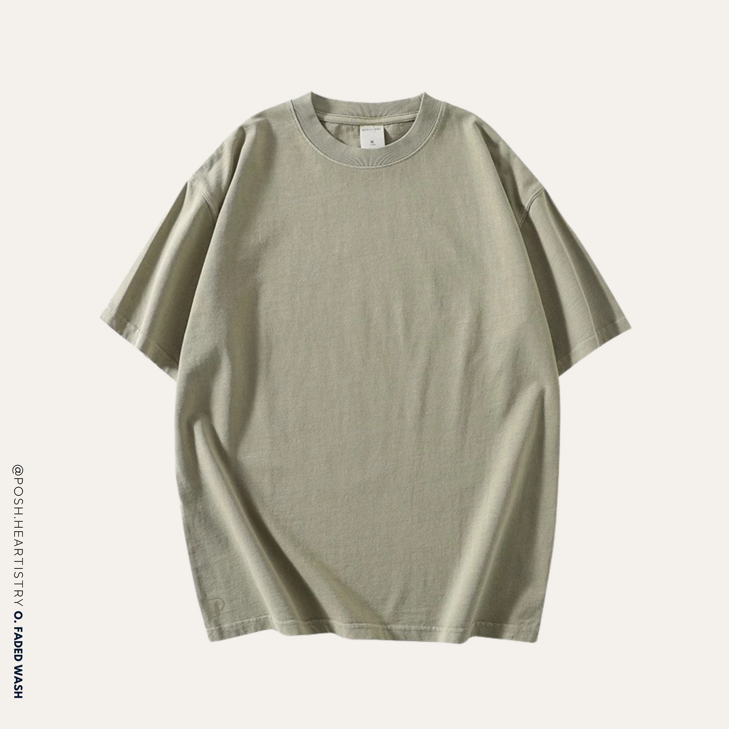Personalised Oversized Faded Wash Tee