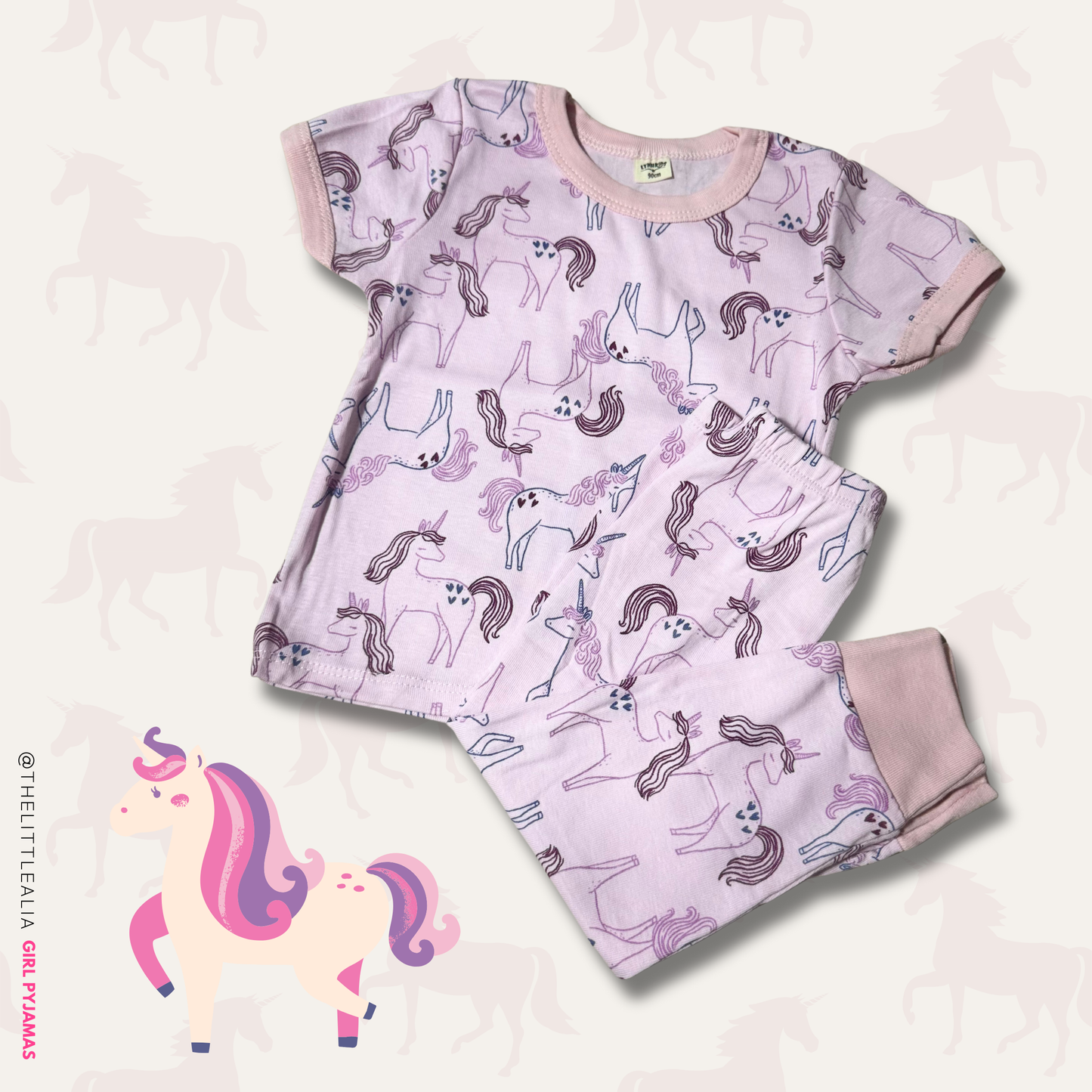Short Sleeves & Long Pants Pyjamas (Girls)