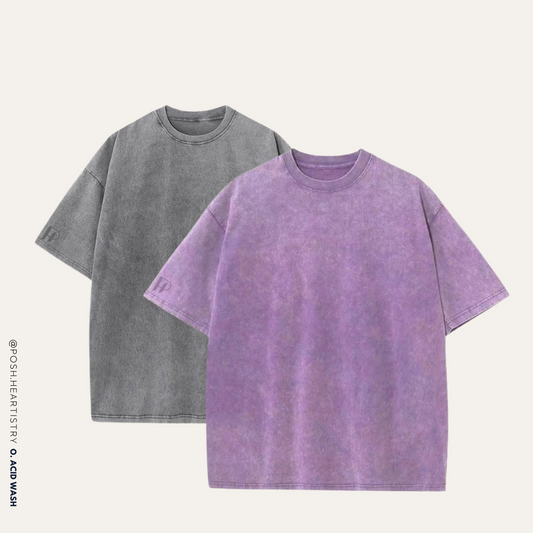 Personalised Oversized Acid Wash Tee