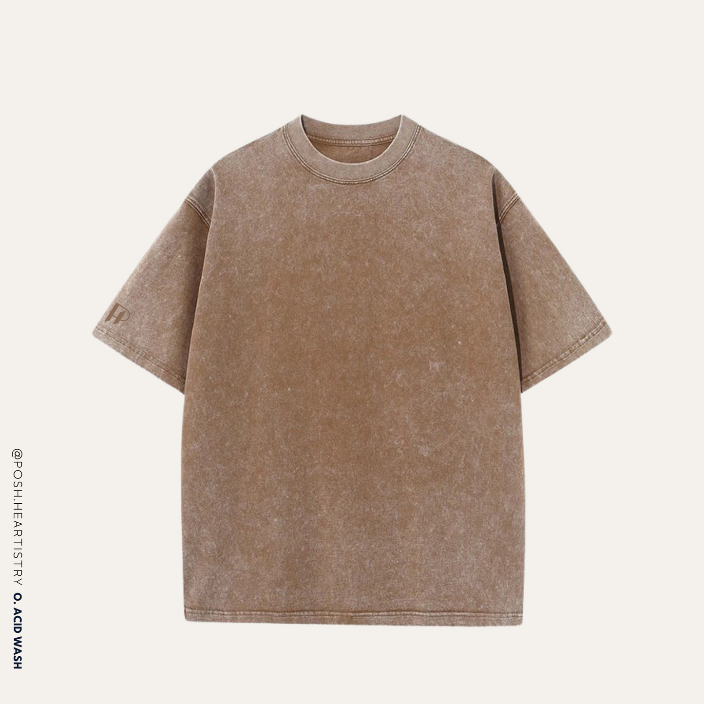 Personalised Oversized Acid Wash Tee