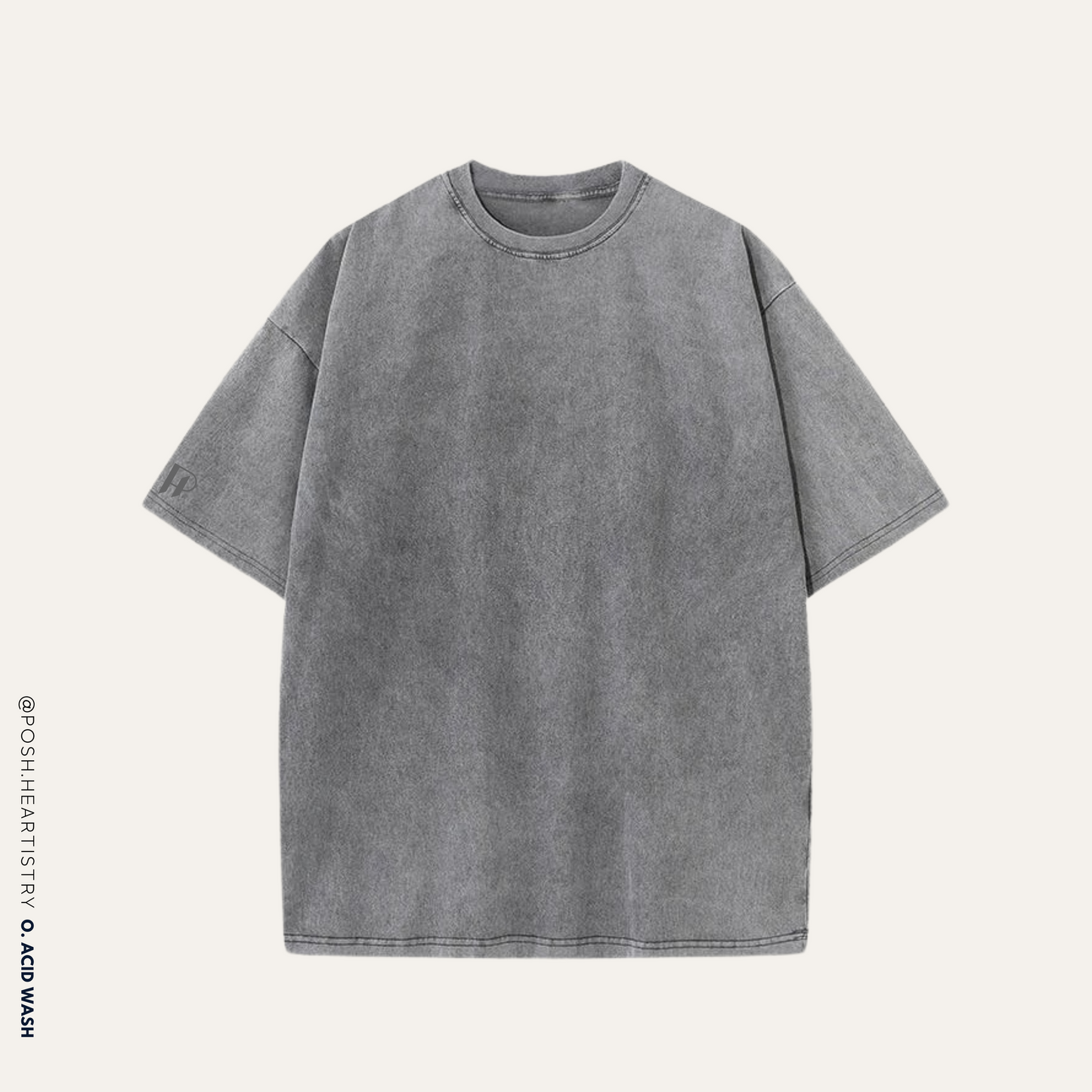 Personalised Oversized Acid Wash Tee