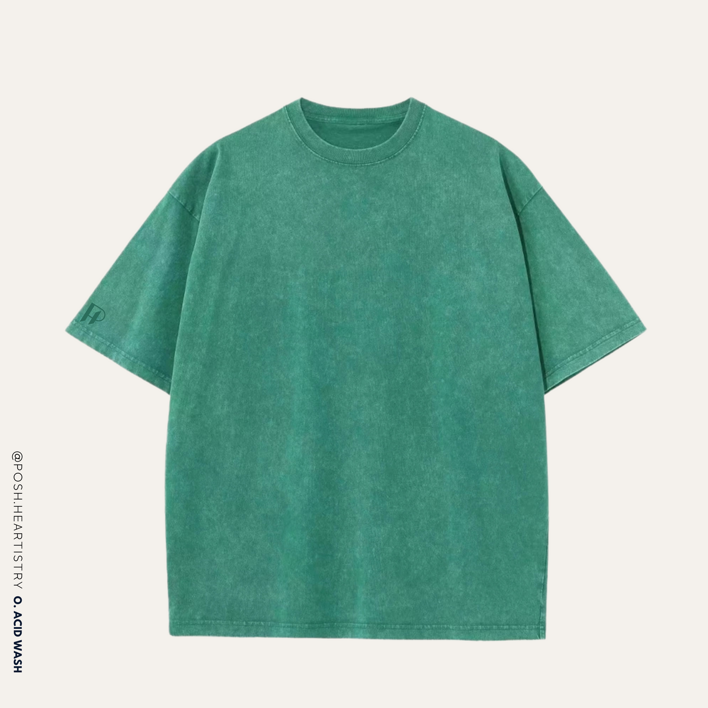 Personalised Oversized Acid Wash Tee