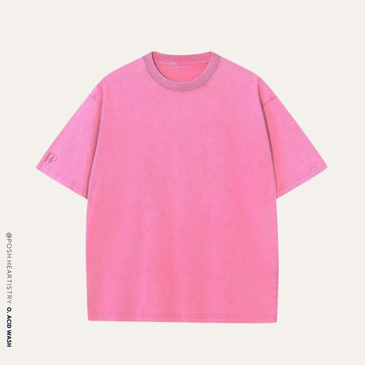 Personalised Oversized Acid Wash Tee