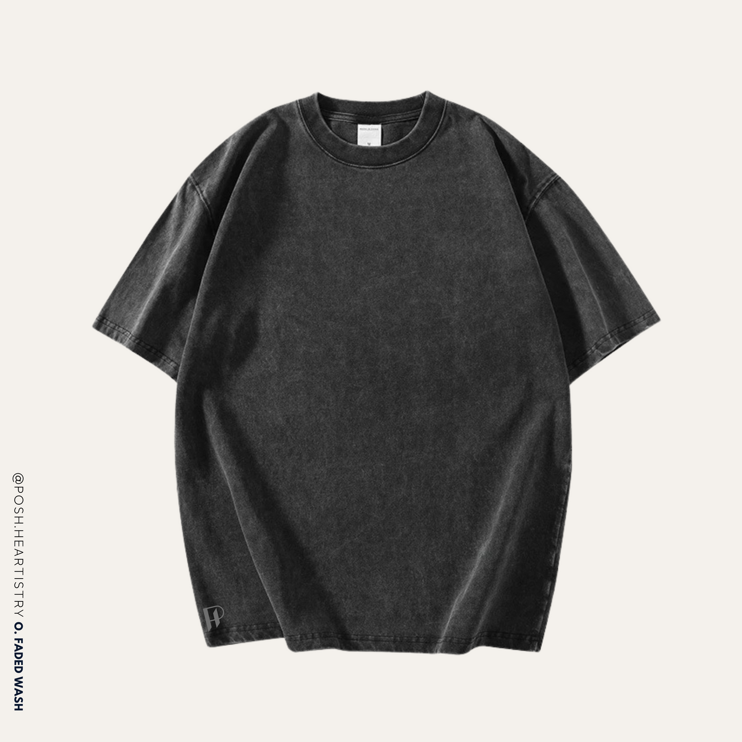 Personalised Oversized Faded Wash Tee