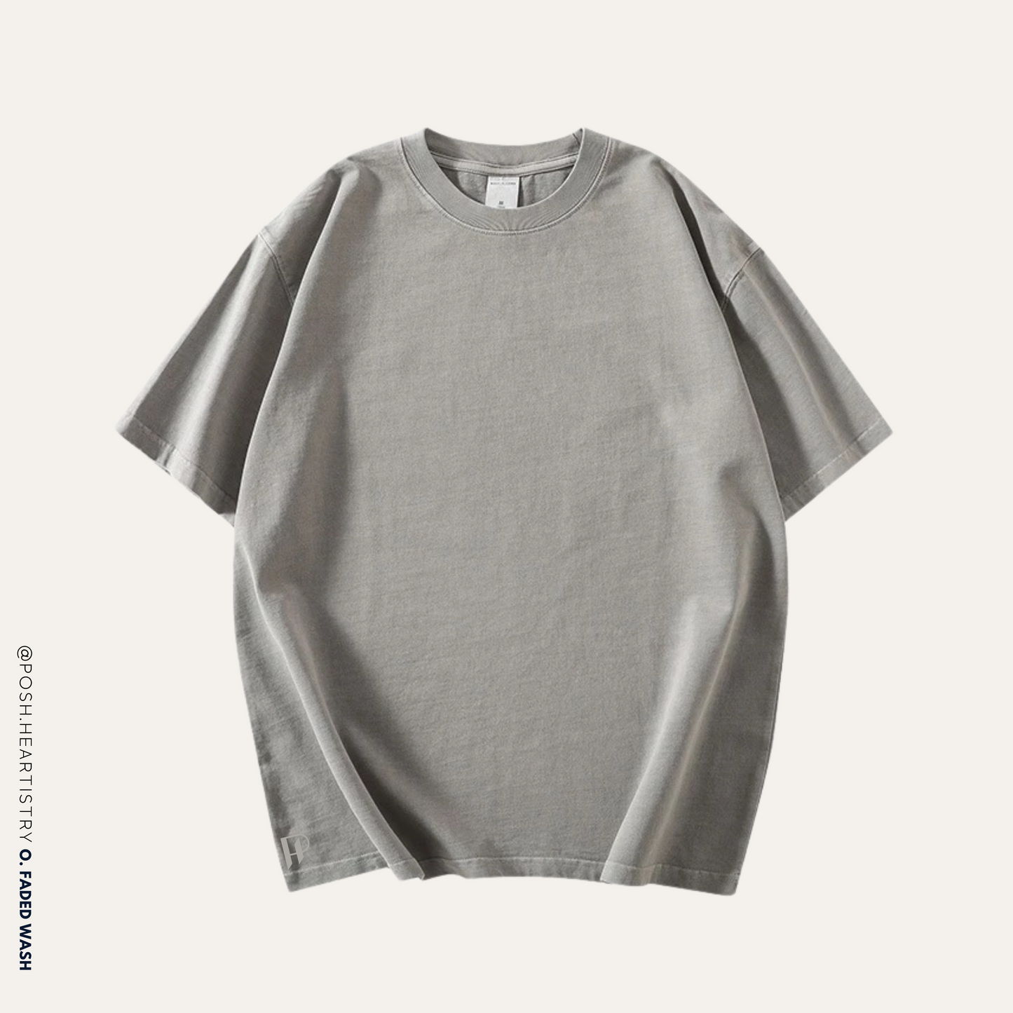 Personalised Oversized Faded Wash Tee