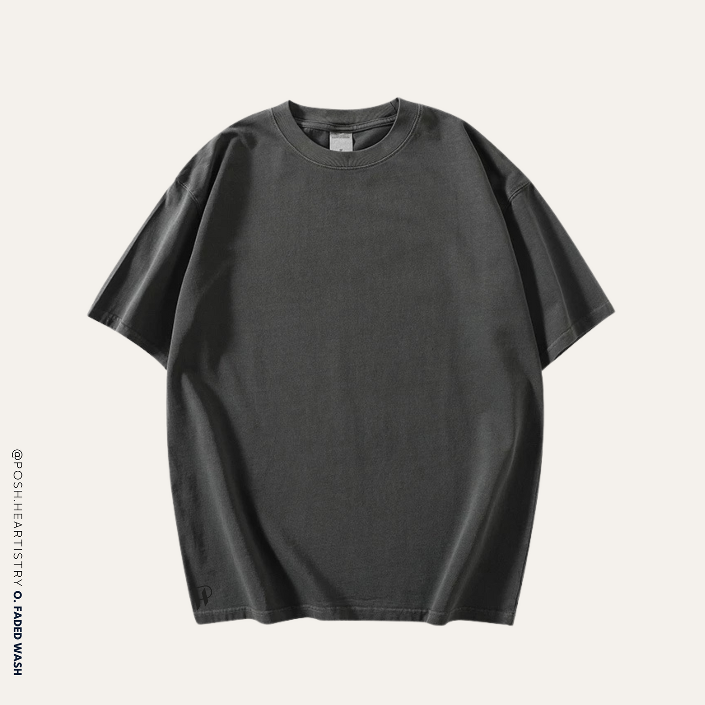 Personalised Oversized Faded Wash Tee