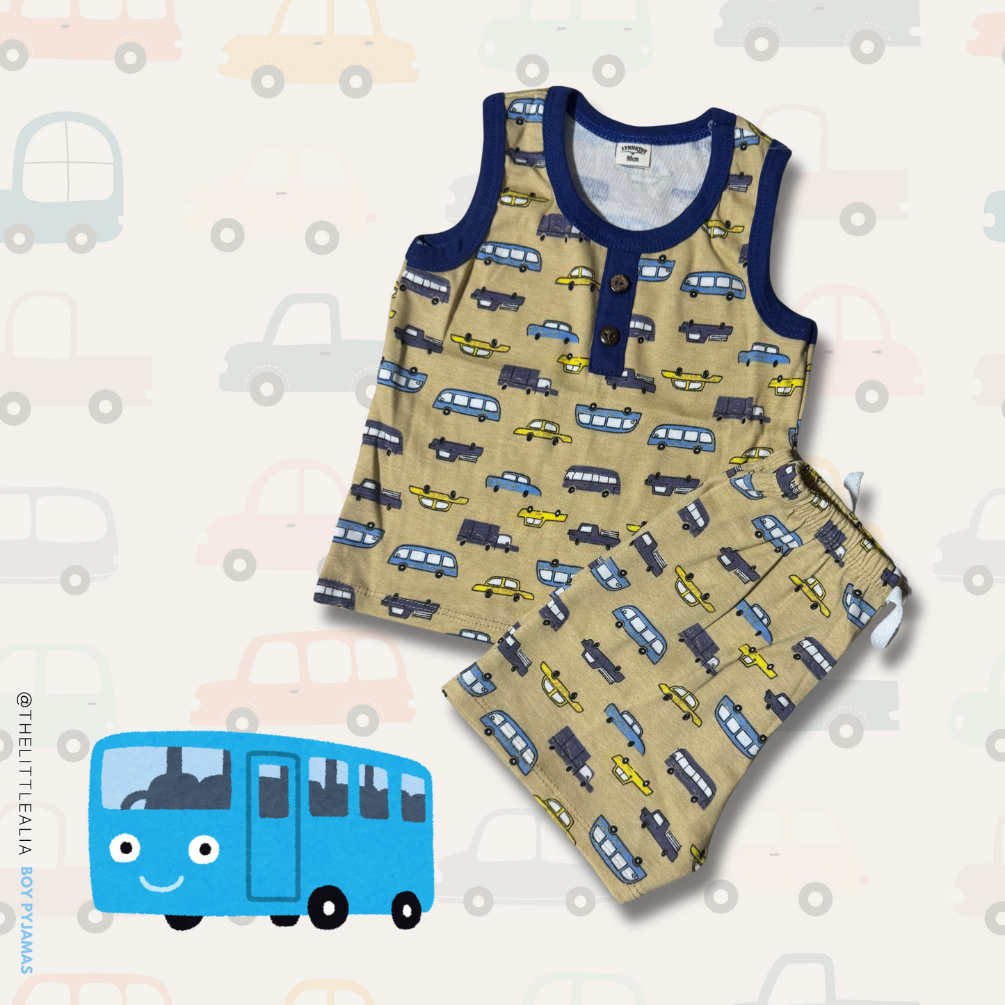 Sleeveless + Short Pants Pyjamas